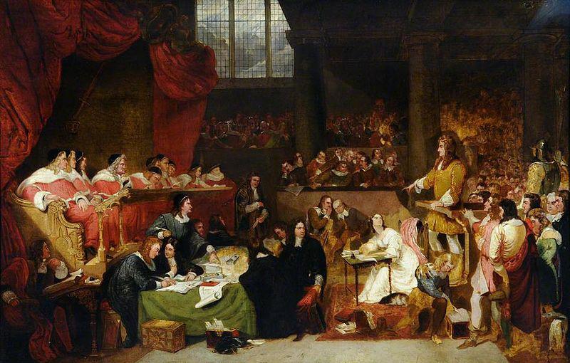 George Hayter Trial of William Lord Russell in 1683, oil painting image